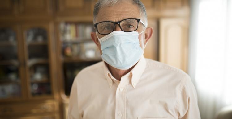 guy with face mask