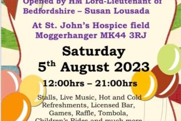 Country Fayre & Music Festival 5th August: St John's Hospice Field 
