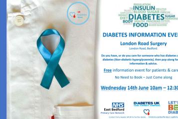 Diabetes Information Event, Bedford 14th June 2023