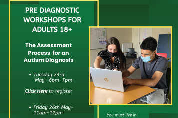 Autism pre diagnostic workshops for aults 18+
