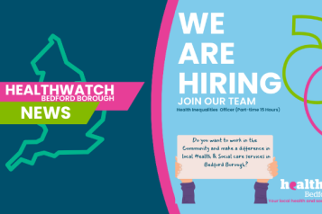 Healthwatch Bedford Borough  News: We are Hiring